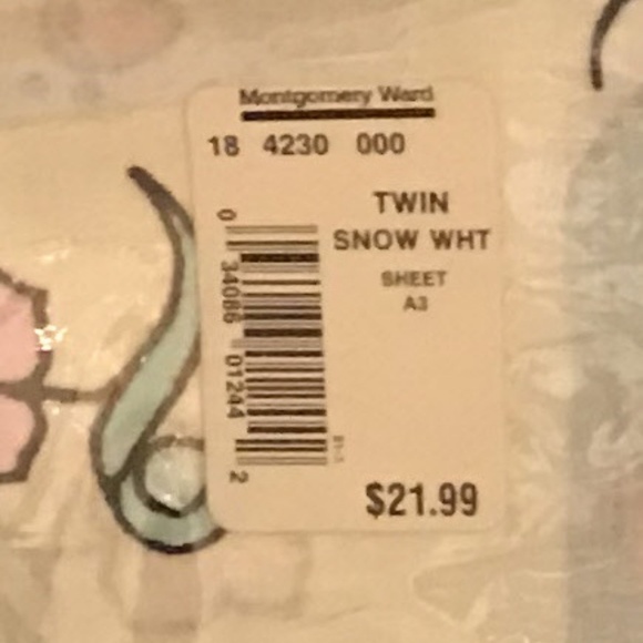 Vtg SnowWhite&7 Dwarfs 3pc Twin Sheet Set(2 Avail) - Picture 6 of 7